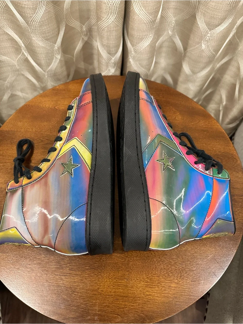 Converse Pro Leather "Spectrum" Iridescent, Multicolored Sneakers - Picture 8 of 13